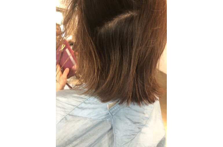 変身前の髪型