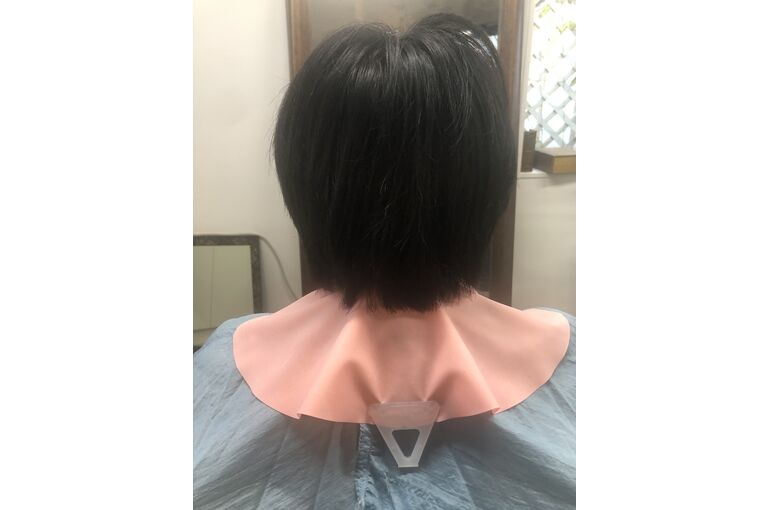 変身前の髪型