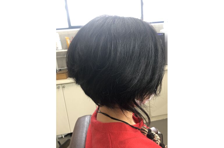 変身前の髪型